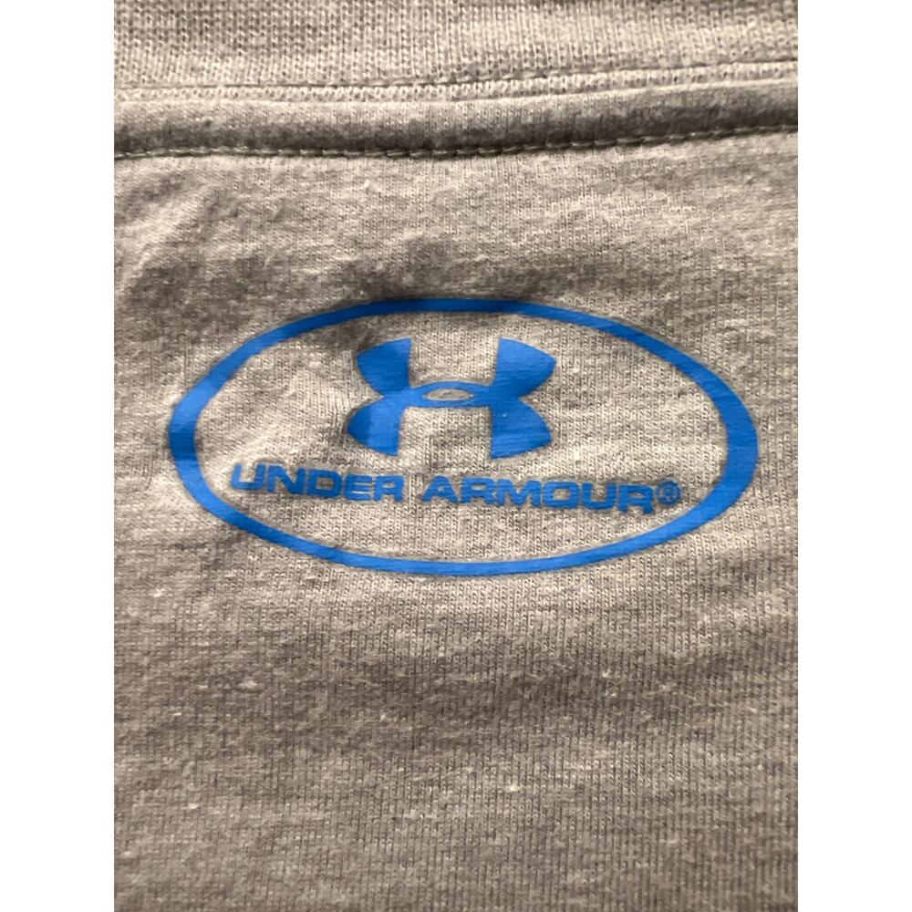 Under Armour Men’s Loose Fit Heatgear Football Casual Top Shirt Size L Gray Blue - Picture 5 of 5